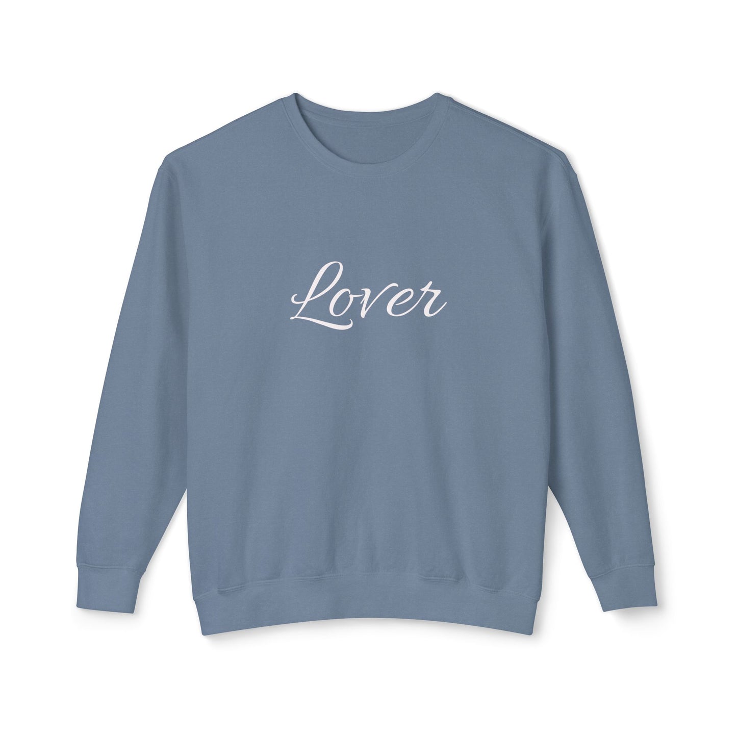 Lover Unisex Lightweight Crewneck Sweatshirt - Cozy Romantic Gift for Couples