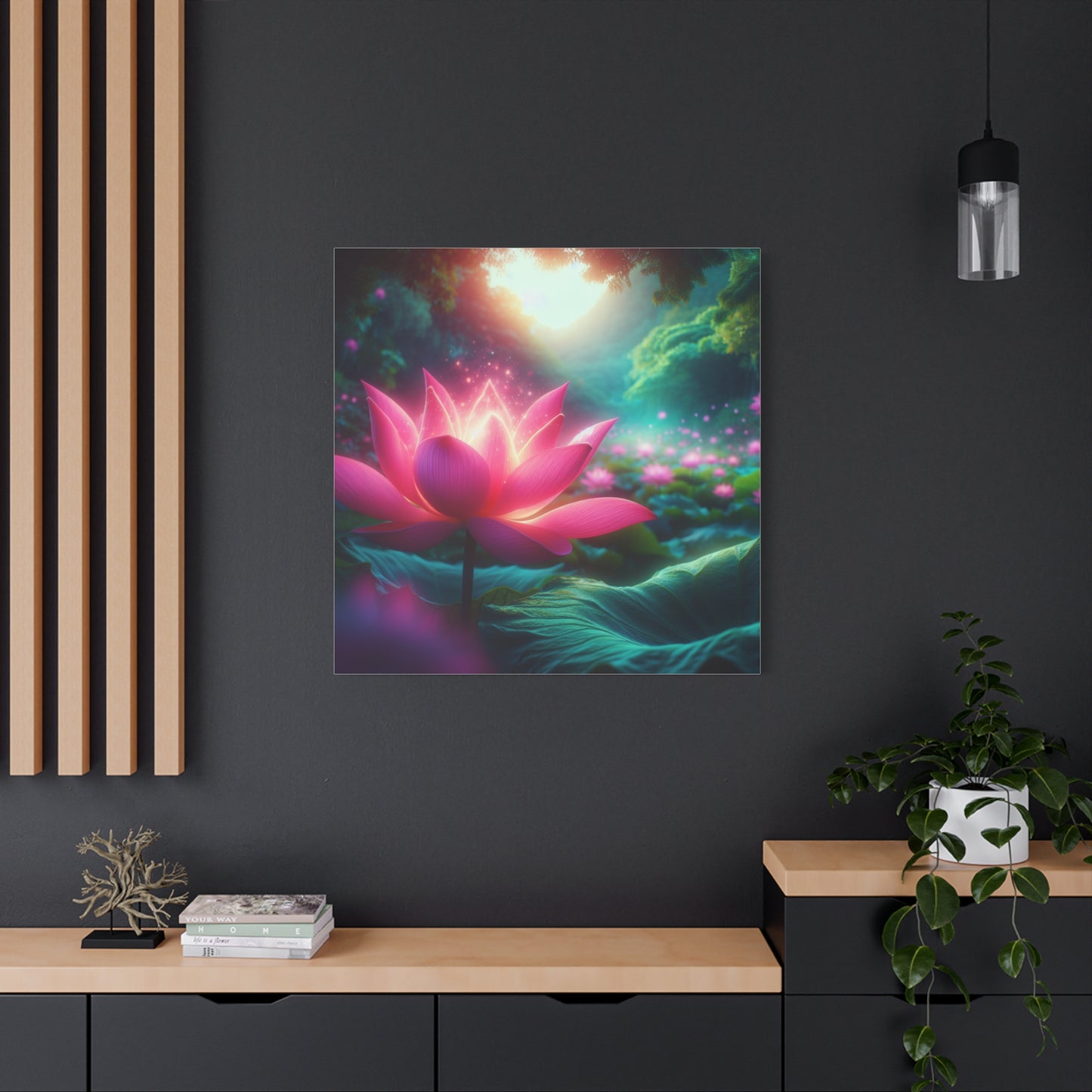 Serene Lotus Blossom Canvas Art - Tranquil Nature Decor