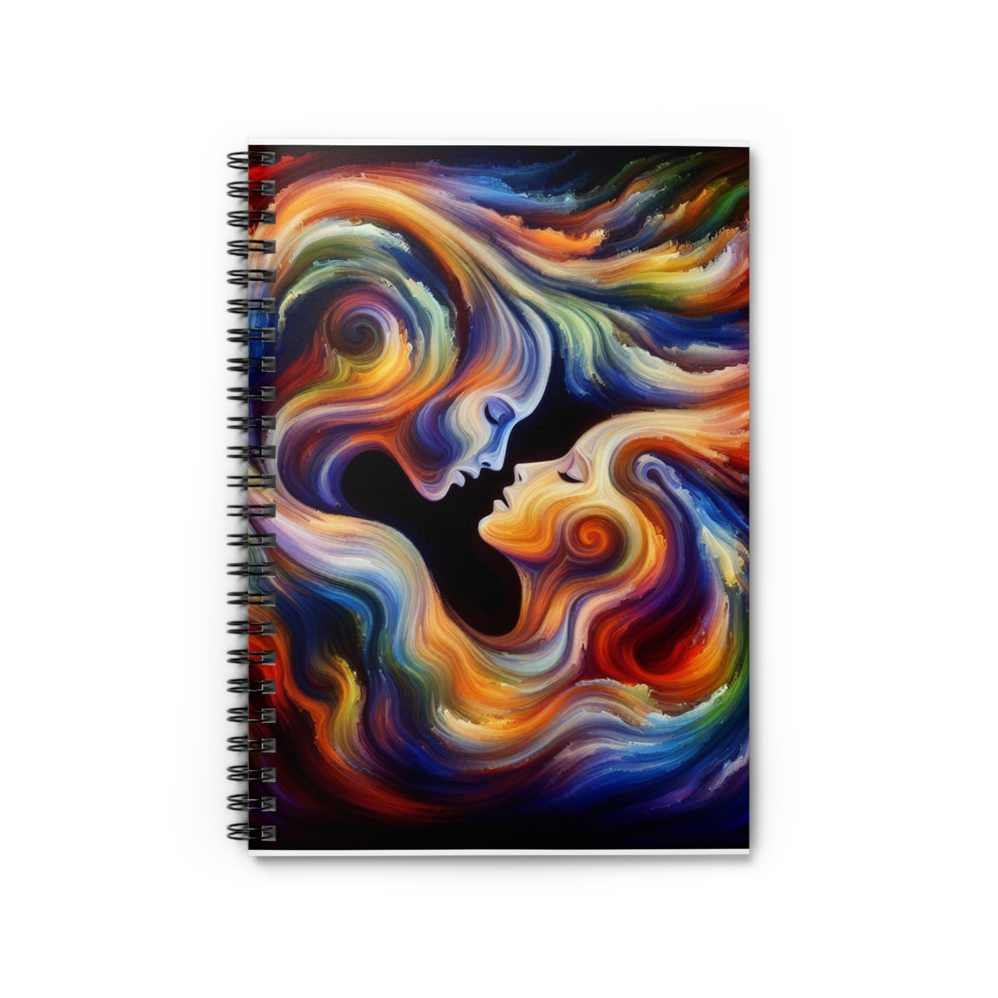 Vibrant Love Spiral Notebook - Ruled Pages, Colorful Art for Creative Souls