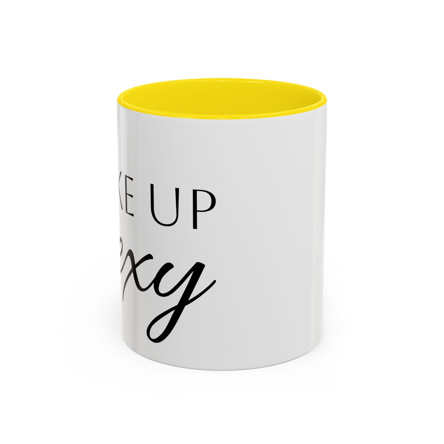 Wake Up Sexy Accent Coffee Mug - Fun Ceramic Cup for Sassy Mornings, Perfect Gift for Coffee Lovers