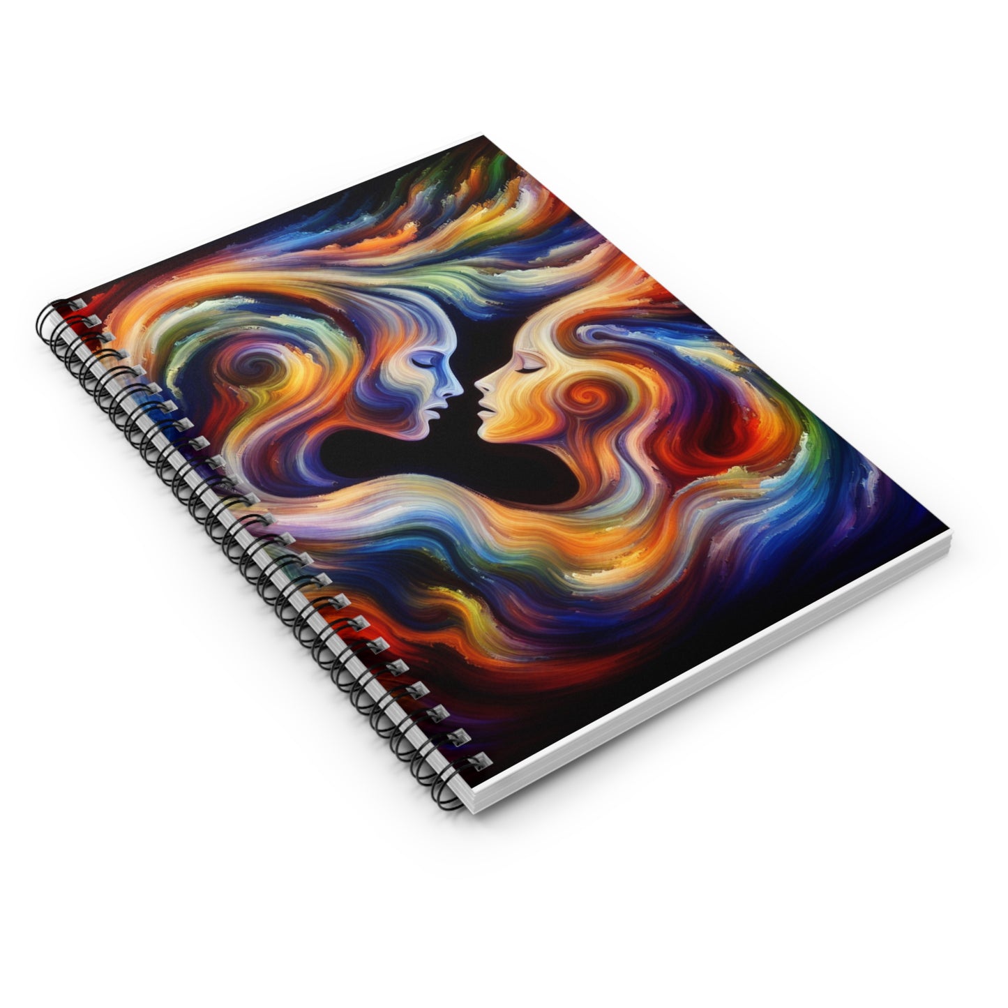 Vibrant Love Spiral Notebook - Ruled Pages, Colorful Art for Creative Souls