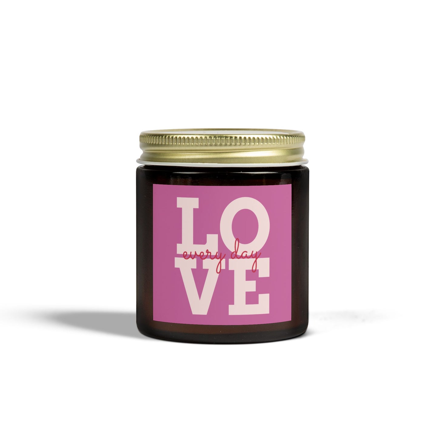 Love Every Day Scented Candle - Coconut Apricot Wax (4oz & 9oz)