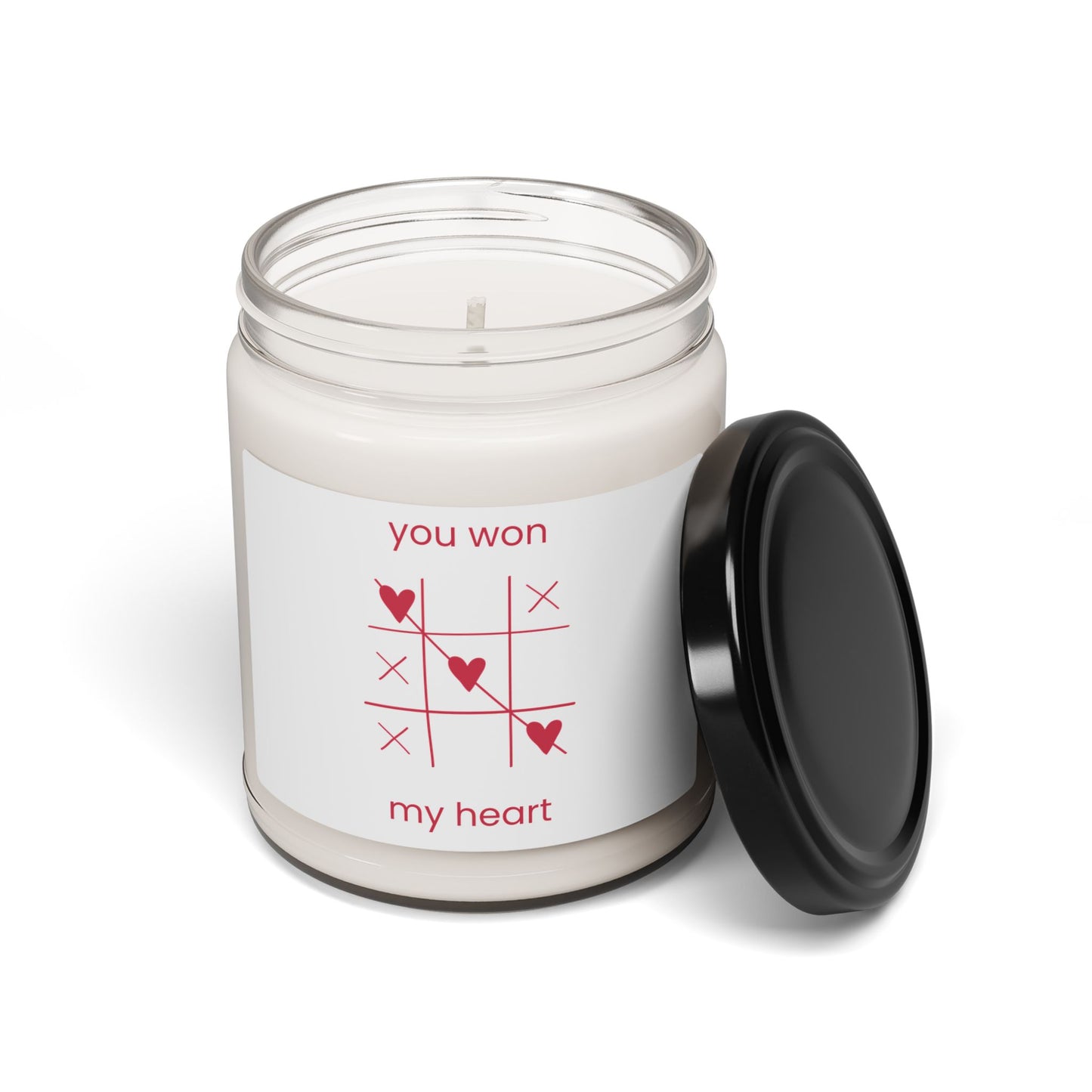 Romantic Scented Soy Candle - 'You Won My Heart' - Perfect Gift for Valentine's Day