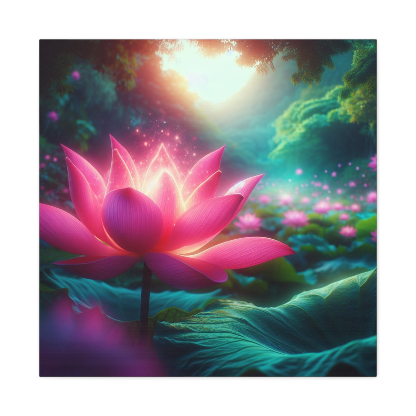 Serene Lotus Blossom Canvas Art - Tranquil Nature Decor