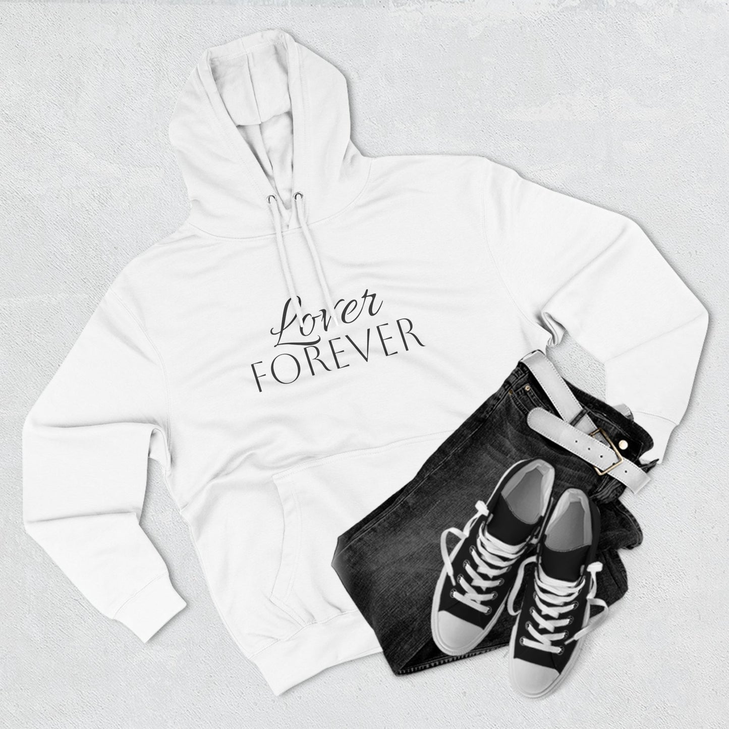 Lover Forever Fleece Hoodie - Cozy and Stylish Gift for Romantic Occasions