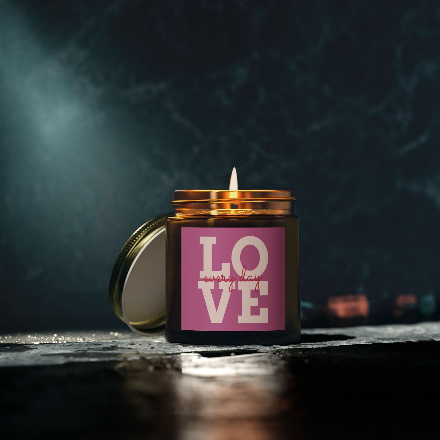 Love Every Day Scented Candle - Coconut Apricot Wax (4oz & 9oz)