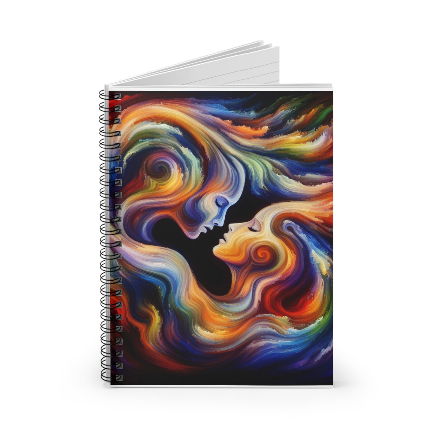 Vibrant Love Spiral Notebook - Ruled Pages, Colorful Art for Creative Souls