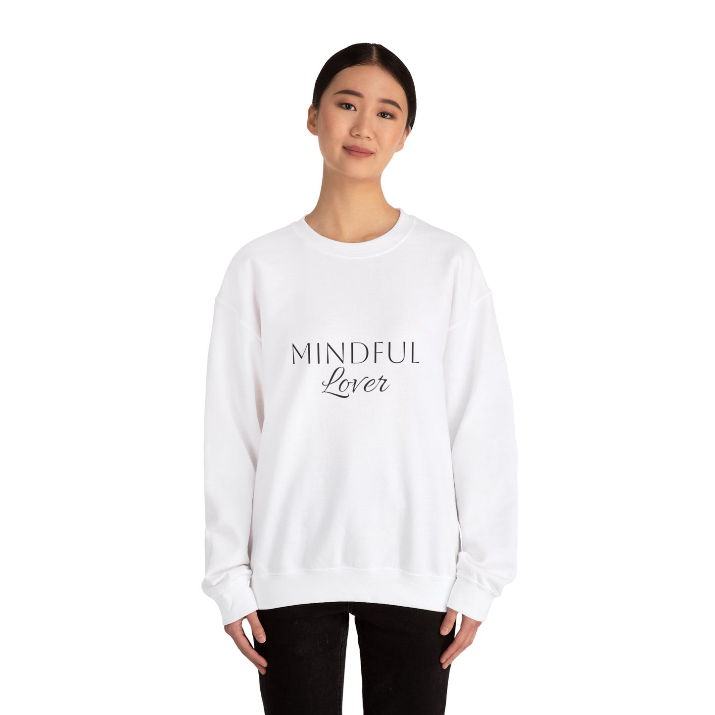 Mindful Lover Unisex Crewneck Sweatshirt - Cozy & Inspirational Apparel