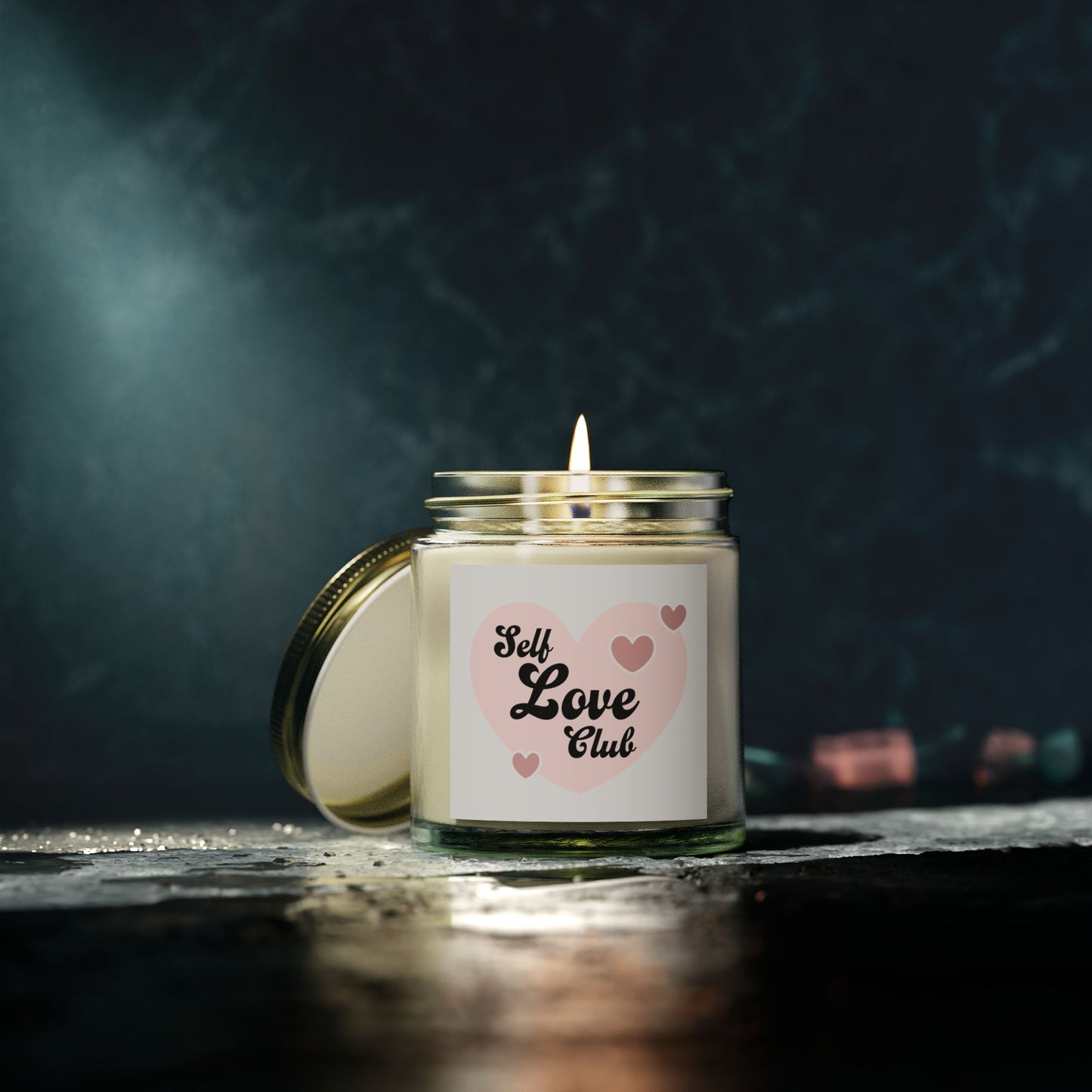 Self Love Club Scented Candle - Coconut Apricot Wax (4oz, 9oz)