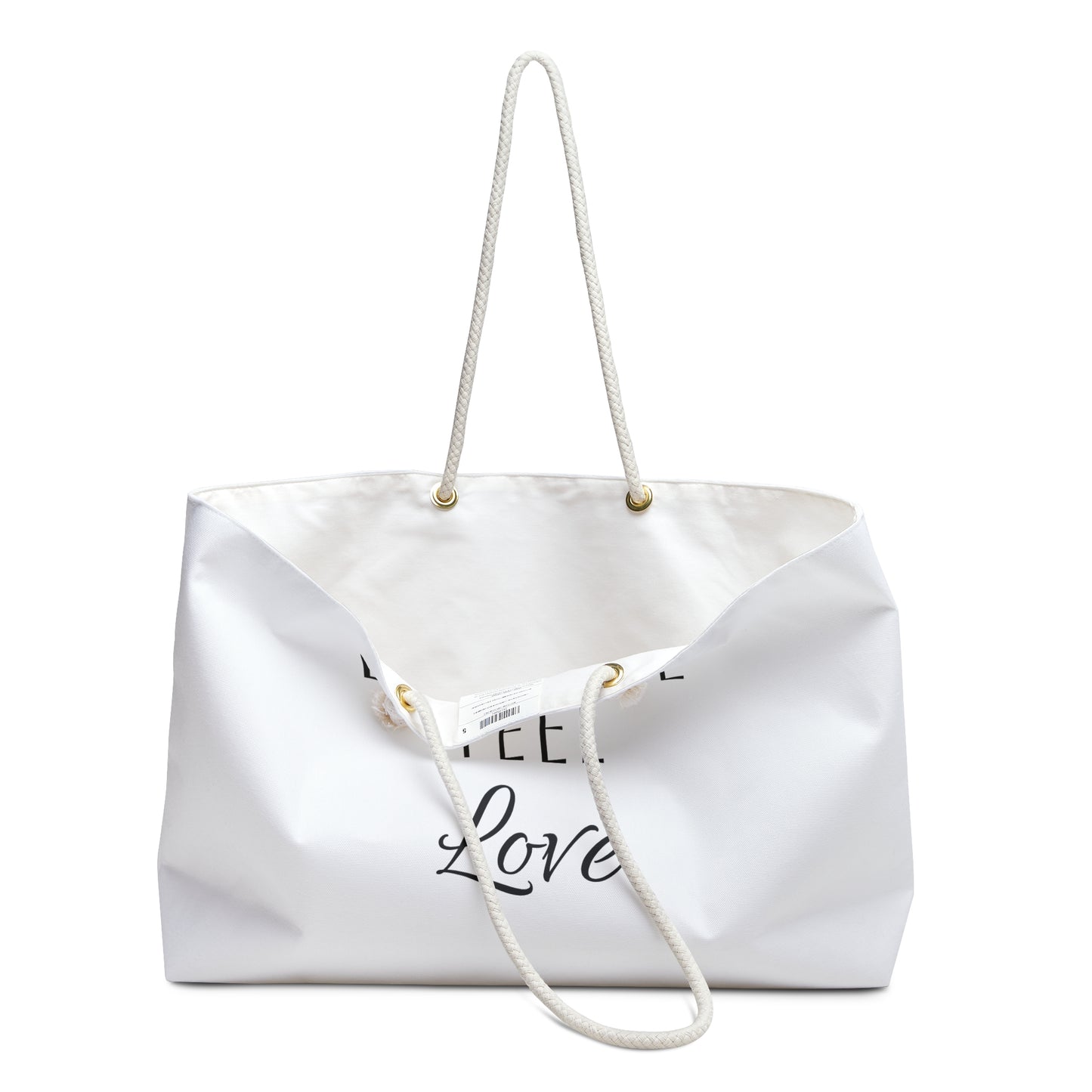 Breathe Feel Love Weekender Bag - Stylish Travel Tote for Relaxation and Getaways