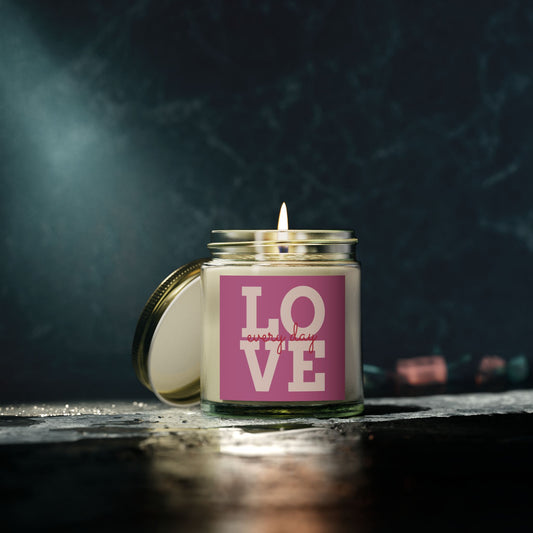 Love Every Day Scented Candle - Coconut Apricot Wax (4oz & 9oz)