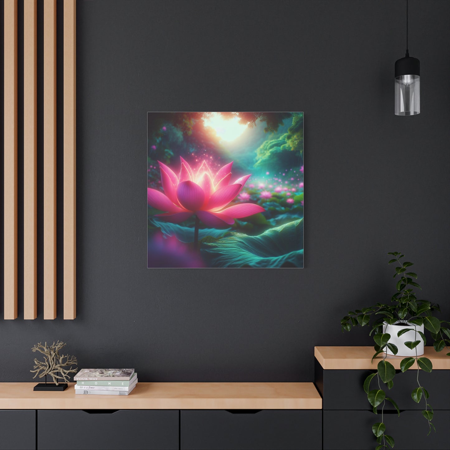 Serene Lotus Blossom Canvas Art - Tranquil Nature Decor