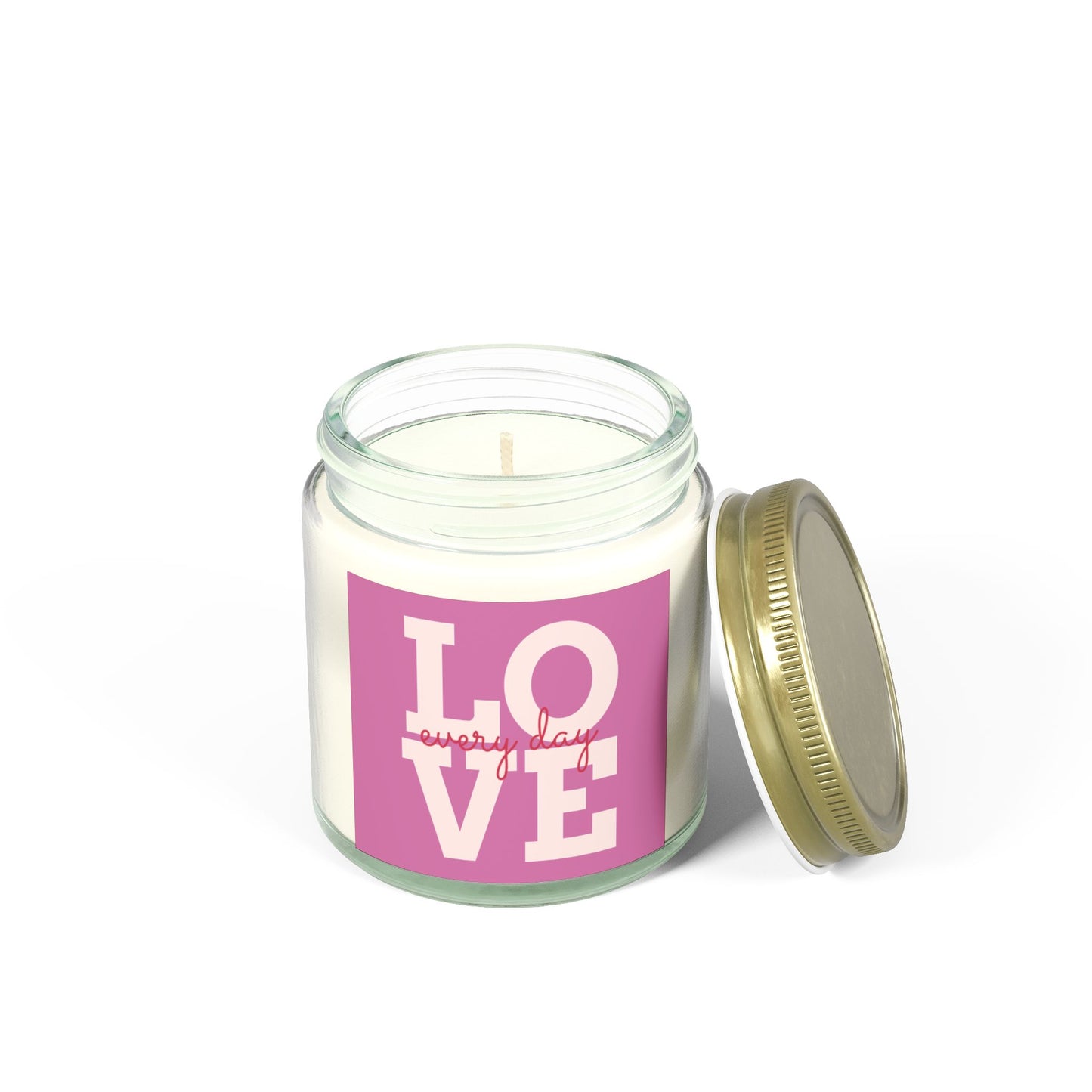 Love Every Day Scented Candle - Coconut Apricot Wax (4oz & 9oz)