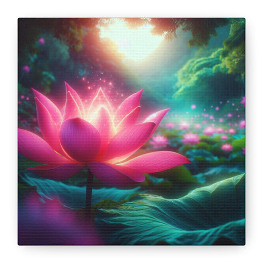 Serene Lotus Blossom Canvas Art - Tranquil Nature Decor