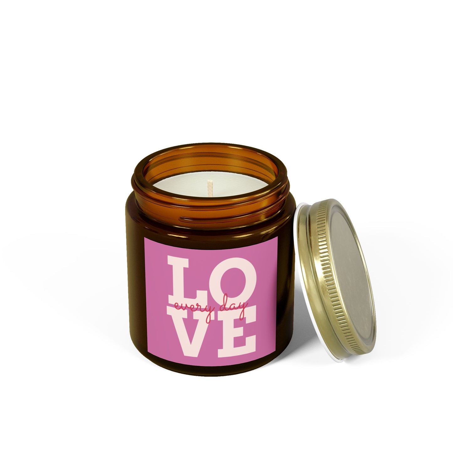 Love Every Day Scented Candle - Coconut Apricot Wax (4oz & 9oz)