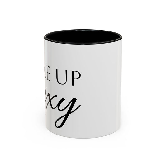 Wake Up Sexy Accent Coffee Mug - Fun Ceramic Cup for Sassy Mornings, Perfect Gift for Coffee Lovers