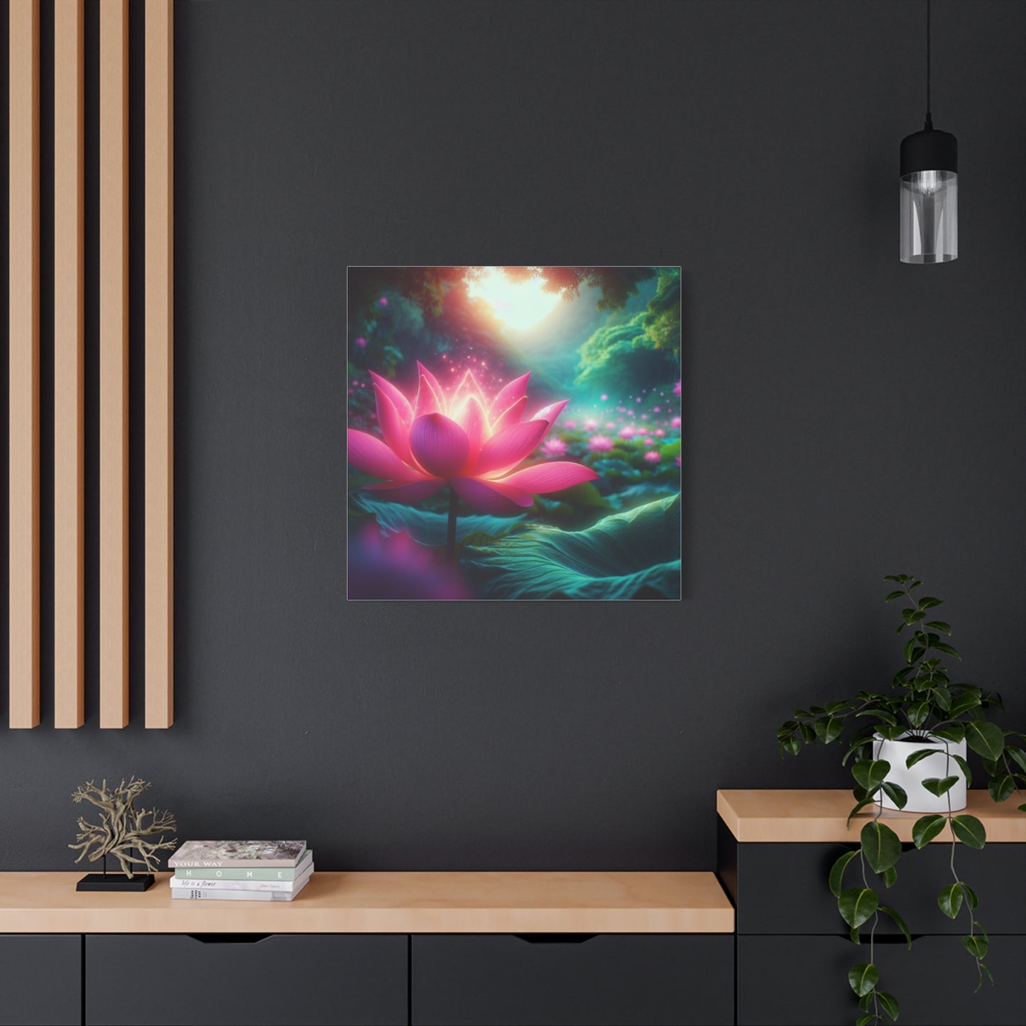 Serene Lotus Blossom Canvas Art - Tranquil Nature Decor