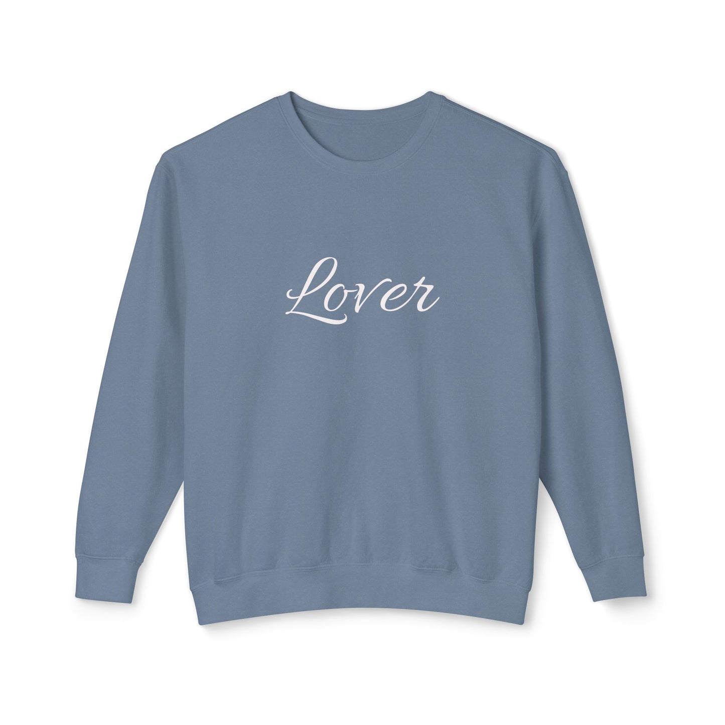 Lover Unisex Lightweight Crewneck Sweatshirt - Cozy Romantic Gift for Couples