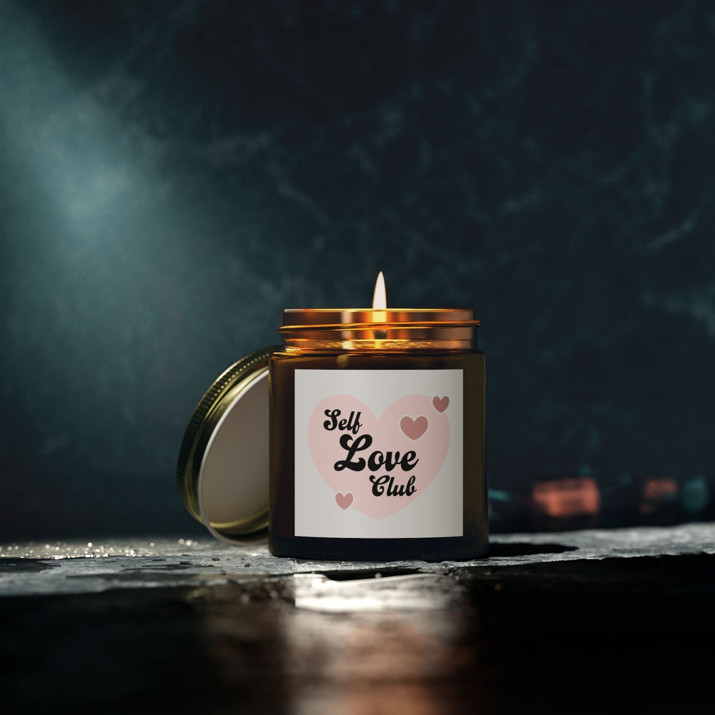 Self Love Club Scented Candle - Coconut Apricot Wax (4oz, 9oz)